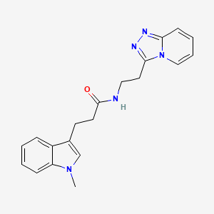 3-(1-methyl-1H-indol-3-yl)-N-[2-([1,2,4]triazolo[4,3-a]pyridin-3-yl)ethyl]propanamide