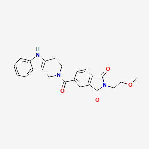 2-(2-methoxyethyl)-5-(1,3,4,5-tetrahydro-2H-pyrido[4,3-b]indol-2-ylcarbonyl)-1H-isoindole-1,3(2H)-dione