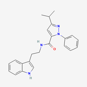 N-[2-(1H-indol-3-yl)ethyl]-1-phenyl-3-(propan-2-yl)-1H-pyrazole-5-carboxamide