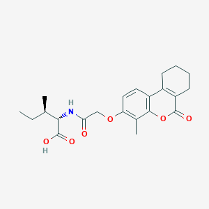 N-{[(4-methyl-6-oxo-7,8,9,10-tetrahydro-6H-benzo[c]chromen-3-yl)oxy]acetyl}-L-isoleucine