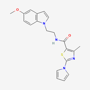 N-[2-(5-methoxy-1H-indol-1-yl)ethyl]-4-methyl-2-(1H-pyrrol-1-yl)-1,3-thiazole-5-carboxamide