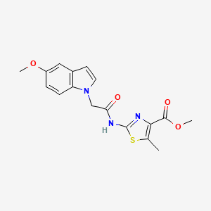 methyl 2-{[(5-methoxy-1H-indol-1-yl)acetyl]amino}-5-methyl-1,3-thiazole-4-carboxylate