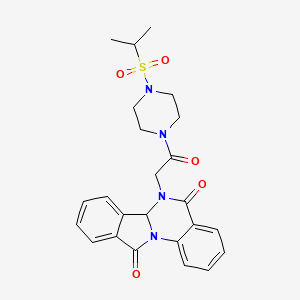 6-{2-[4-(Isopropylsulfonyl)piperazino]-2-oxoethyl}-6,6A-dihydroisoindolo[2,1-A]quinazoline-5,11-dione