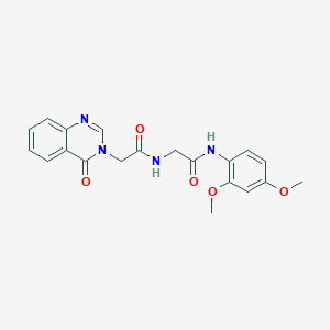 N-(2,4-dimethoxyphenyl)-N~2~-[(4-oxoquinazolin-3(4H)-yl)acetyl]glycinamide