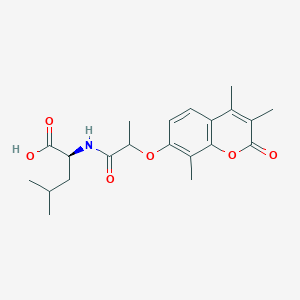 N-{2-[(3,4,8-trimethyl-2-oxo-2H-chromen-7-yl)oxy]propanoyl}-L-leucine