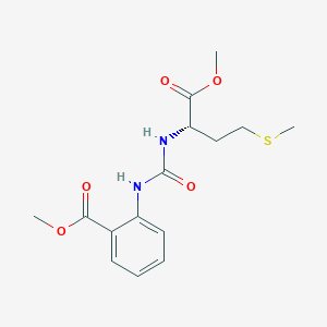 methyl 2-({[(2S)-1-methoxy-4-(methylsulfanyl)-1-oxobutan-2-yl]carbamoyl}amino)benzoate