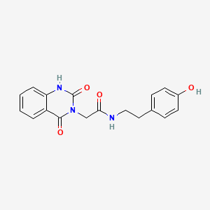 2-(2-hydroxy-4-oxoquinazolin-3(4H)-yl)-N-[2-(4-hydroxyphenyl)ethyl]acetamide