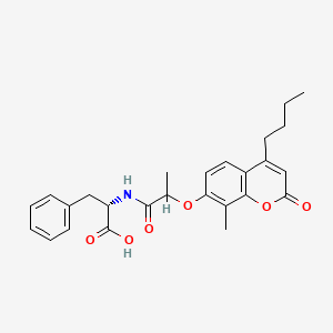 N-{2-[(4-butyl-8-methyl-2-oxo-2H-chromen-7-yl)oxy]propanoyl}-L-phenylalanine