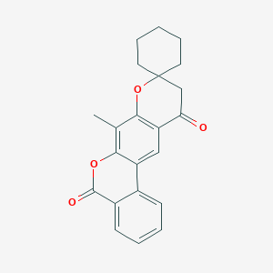 7-methyl-5H-spiro[benzo[c]pyrano[3,2-g]chromene-9,1'-cyclohexane]-5,11(10H)-dione