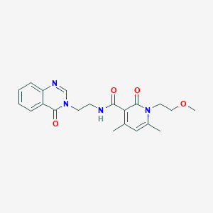 molecular formula C21H24N4O4 B11008804 1-(2-methoxyethyl)-4,6-dimethyl-2-oxo-N-[2-(4-oxoquinazolin-3(4H)-yl)ethyl]-1,2-dihydropyridine-3-carboxamide 