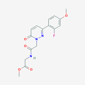 methyl N-{[3-(2-fluoro-4-methoxyphenyl)-6-oxopyridazin-1(6H)-yl]acetyl}glycinate