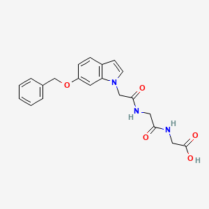 N-{[6-(benzyloxy)-1H-indol-1-yl]acetyl}glycylglycine