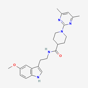 1-(4,6-dimethylpyrimidin-2-yl)-N-[2-(5-methoxy-1H-indol-3-yl)ethyl]piperidine-4-carboxamide