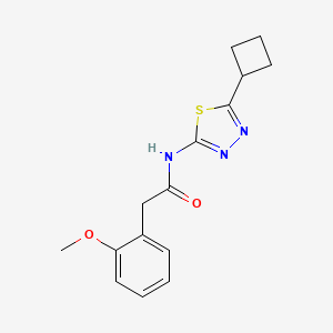 N-(5-cyclobutyl-1,3,4-thiadiazol-2-yl)-2-(2-methoxyphenyl)acetamide