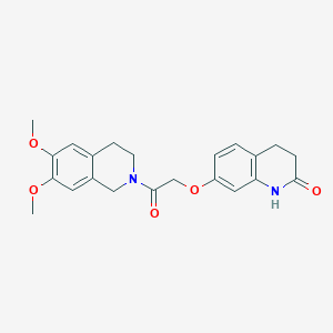 7-(2-(6,7-dimethoxy-3,4-dihydroisoquinolin-2(1H)-yl)-2-oxoethoxy)-3,4-dihydroquinolin-2(1H)-one