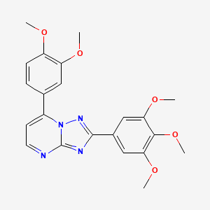 7-(3,4-Dimethoxyphenyl)-2-(3,4,5-trimethoxyphenyl)[1,2,4]triazolo[1,5-a]pyrimidine