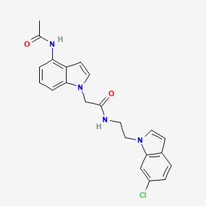 2-[4-(acetylamino)-1H-indol-1-yl]-N-[2-(6-chloro-1H-indol-1-yl)ethyl]acetamide