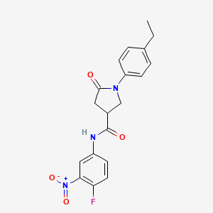 1-(4-ethylphenyl)-N-(4-fluoro-3-nitrophenyl)-5-oxopyrrolidine-3-carboxamide