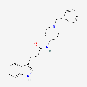 molecular formula C23H27N3O B11009147 N-(1-benzylpiperidin-4-yl)-3-(1H-indol-3-yl)propanamide 