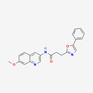 N-(7-methoxyquinolin-3-yl)-3-(5-phenyl-1,3-oxazol-2-yl)propanamide