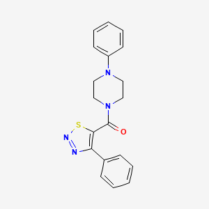 (4-Phenylpiperazin-1-yl)(4-phenyl-1,2,3-thiadiazol-5-yl)methanone