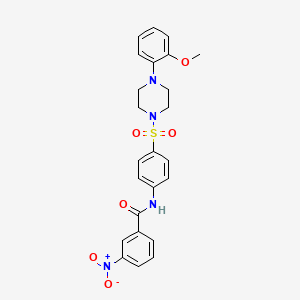 N-(4-{[4-(2-methoxyphenyl)piperazin-1-yl]sulfonyl}phenyl)-3-nitrobenzamide