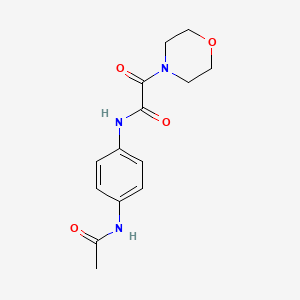 molecular formula C14H17N3O4 B11009237 N-[4-(acetylamino)phenyl]-2-(morpholin-4-yl)-2-oxoacetamide 