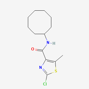 molecular formula C13H19ClN2OS B11009290 2-chloro-N-cyclooctyl-5-methyl-1,3-thiazole-4-carboxamide 