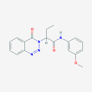 N-(3-methoxyphenyl)-2-(4-oxo-1,2,3-benzotriazin-3(4H)-yl)butanamide