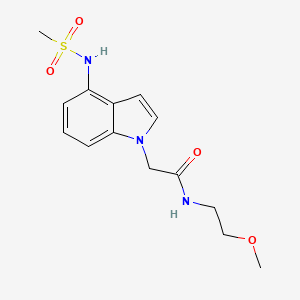 N-(2-methoxyethyl)-2-{4-[(methylsulfonyl)amino]-1H-indol-1-yl}acetamide