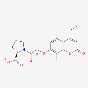 1-{2-[(4-ethyl-8-methyl-2-oxo-2H-chromen-7-yl)oxy]propanoyl}-L-proline