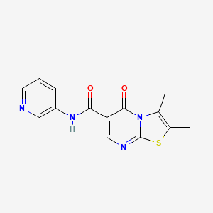 2,3-dimethyl-5-oxo-N-(pyridin-3-yl)-5H-[1,3]thiazolo[3,2-a]pyrimidine-6-carboxamide