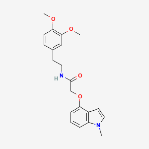 N-[2-(3,4-dimethoxyphenyl)ethyl]-2-[(1-methyl-1H-indol-4-yl)oxy]acetamide