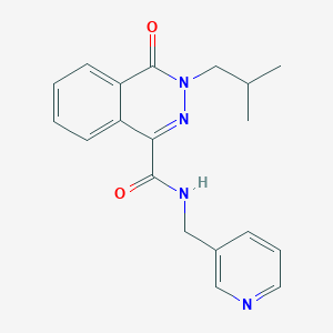 3-(2-methylpropyl)-4-oxo-N-(pyridin-3-ylmethyl)-3,4-dihydrophthalazine-1-carboxamide