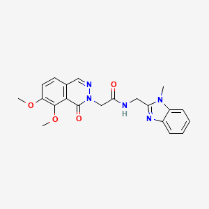 2-(7,8-dimethoxy-1-oxophthalazin-2(1H)-yl)-N-[(1-methyl-1H-benzimidazol-2-yl)methyl]acetamide