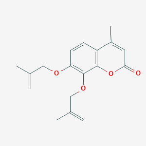 4-methyl-7,8-bis[(2-methylprop-2-en-1-yl)oxy]-2H-chromen-2-one