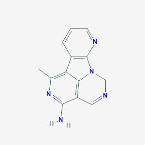 molecular formula C13H11N5 B110096 4-Amino-6-methyl-1H-2,5,10,10b-tetraazafluoranthene CAS No. 78859-36-6