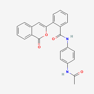 N-[4-(acetylamino)phenyl]-2-(1-oxo-1H-isochromen-3-yl)benzamide