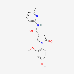 1-(2,4-dimethoxyphenyl)-N-(6-methylpyridin-2-yl)-5-oxopyrrolidine-3-carboxamide