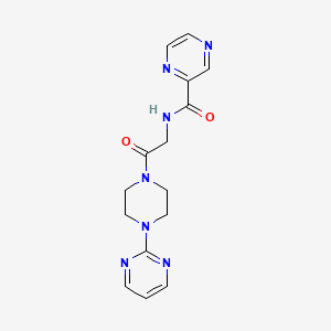 N-{2-oxo-2-[4-(2-pyrimidinyl)piperazino]ethyl}-2-pyrazinecarboxamide