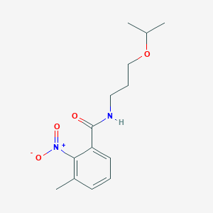 3-methyl-2-nitro-N-[3-(propan-2-yloxy)propyl]benzamide