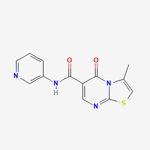 3-methyl-5-oxo-N-(pyridin-3-yl)-5H-[1,3]thiazolo[3,2-a]pyrimidine-6-carboxamide