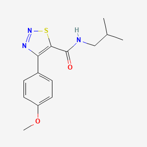 4-(4-methoxyphenyl)-N-(2-methylpropyl)-1,2,3-thiadiazole-5-carboxamide