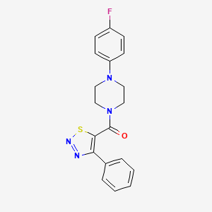 (4-(4-Fluorophenyl)piperazin-1-yl)(4-phenyl-1,2,3-thiadiazol-5-yl)methanone