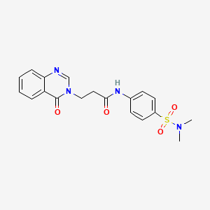 N-[4-(dimethylsulfamoyl)phenyl]-3-(4-oxoquinazolin-3(4H)-yl)propanamide