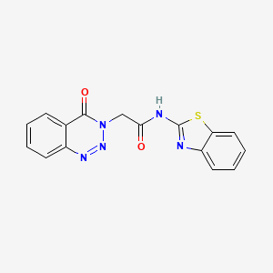 N~1~-(1,3-benzothiazol-2-yl)-2-[4-oxo-1,2,3-benzotriazin-3(4H)-yl]acetamide