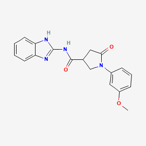 N-(1H-1,3-benzodiazol-2-yl)-1-(3-methoxyphenyl)-5-oxopyrrolidine-3-carboxamide