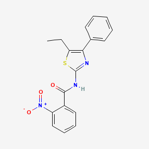 N-(5-ethyl-4-phenyl-1,3-thiazol-2-yl)-2-nitrobenzamide