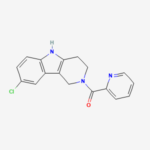 (8-chloro-1,3,4,5-tetrahydro-2H-pyrido[4,3-b]indol-2-yl)(pyridin-2-yl)methanone