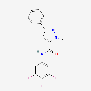 1-methyl-3-phenyl-N-(3,4,5-trifluorophenyl)-1H-pyrazole-5-carboxamide